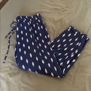 Patterned Linen Pants